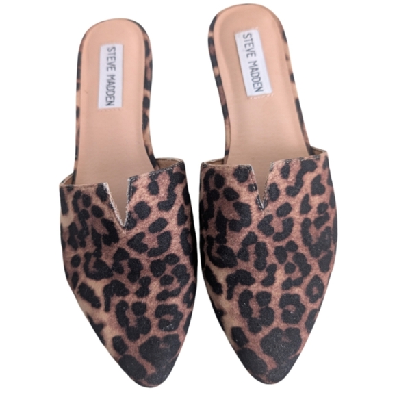 Steve Madden Ally Leopard Print Pointed Toe Flats Size 7 - Excellent Condition - Picture 3 of 10